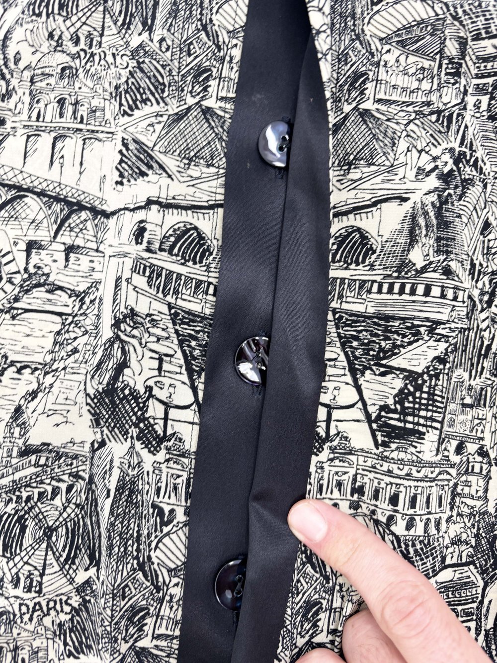 Jean Paul Gaultier F/W 2005 city print silk shirt dress — JAMES